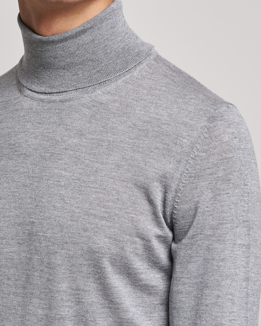 Heren | Truien | BOSS BLACK | Musso Merino Polo Silver