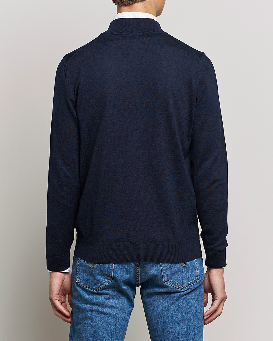 Heren | Truien | BOSS BLACK | Balonso Full Zip Sweater Dark Blue