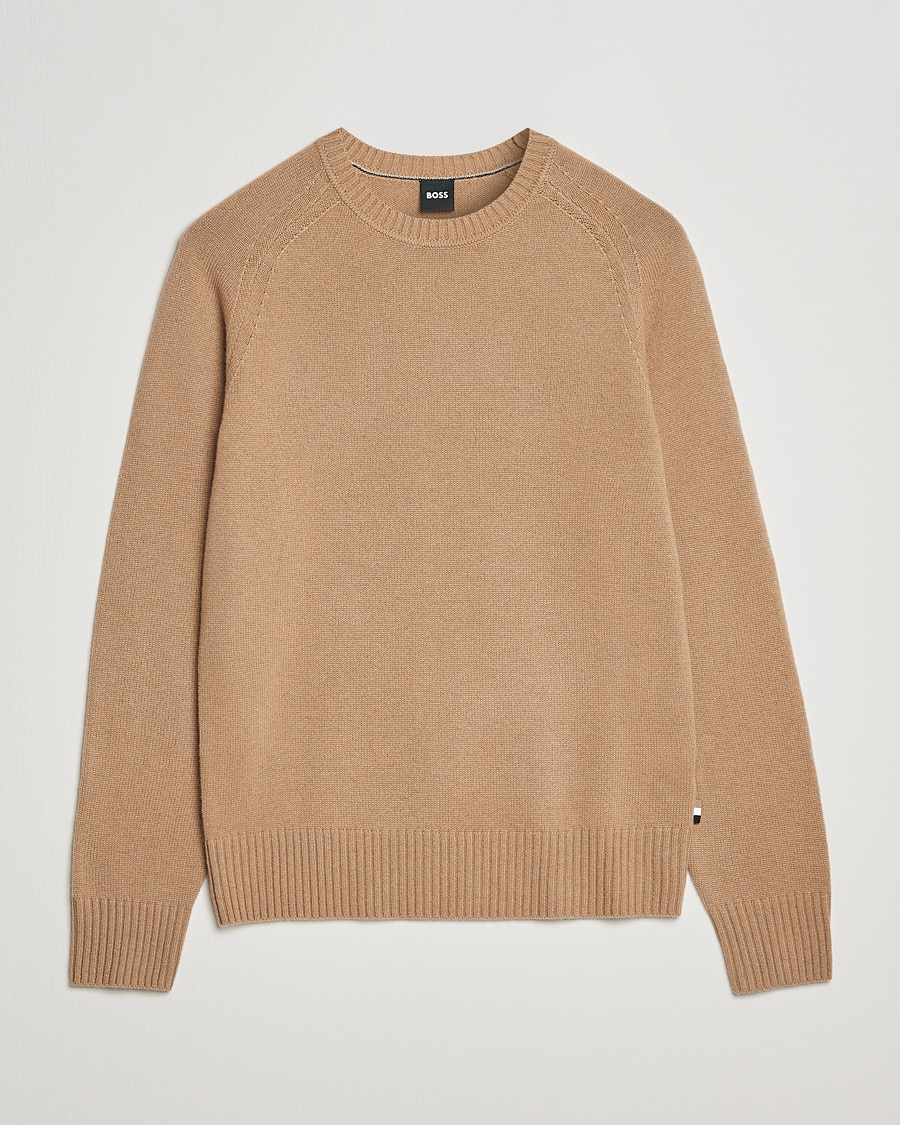 Heren | Truien | BOSS BLACK | Lolive Knitted Sweater Medium Beige