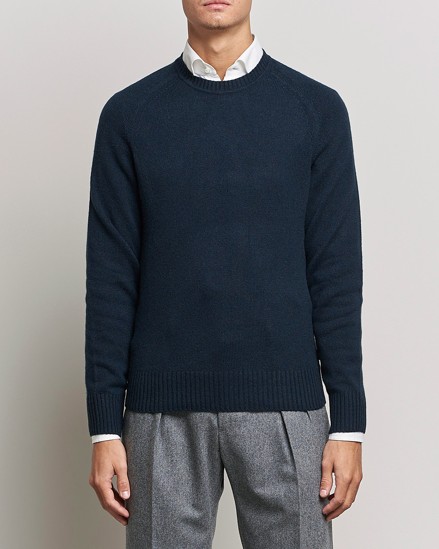 Heren | Truien | BOSS BLACK | BOSS Lolive Knitted Sweater Dark Blue