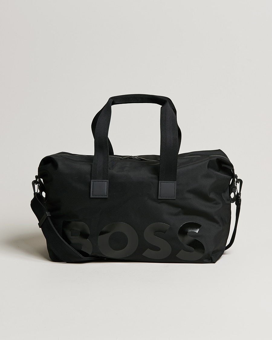 Heren | BOSS Catch Logo Weekendbag Black | BOSS BLACK | BOSS Catch Logo Weekendbag Black