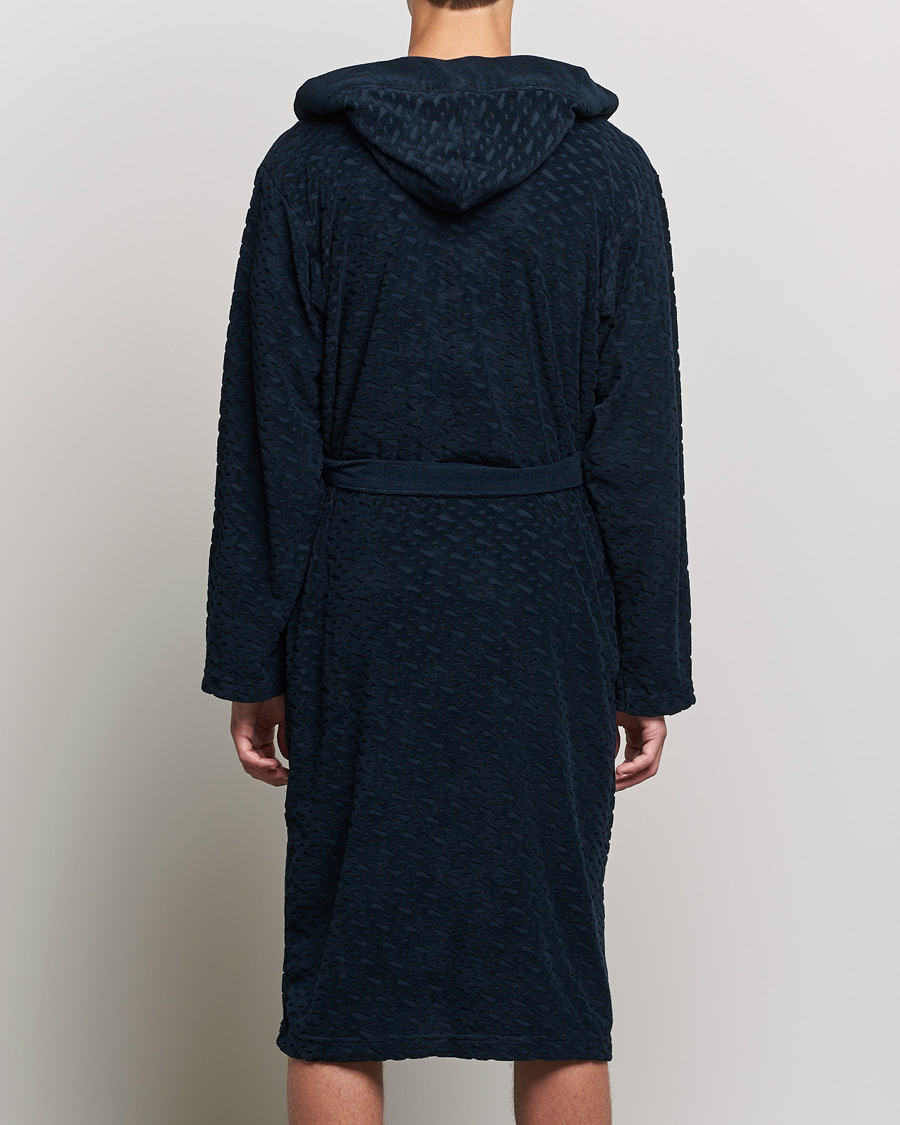 Heren | Pyjama's en gewaden | BOSS BLACK | BOSS Terry Robe Dark Blue