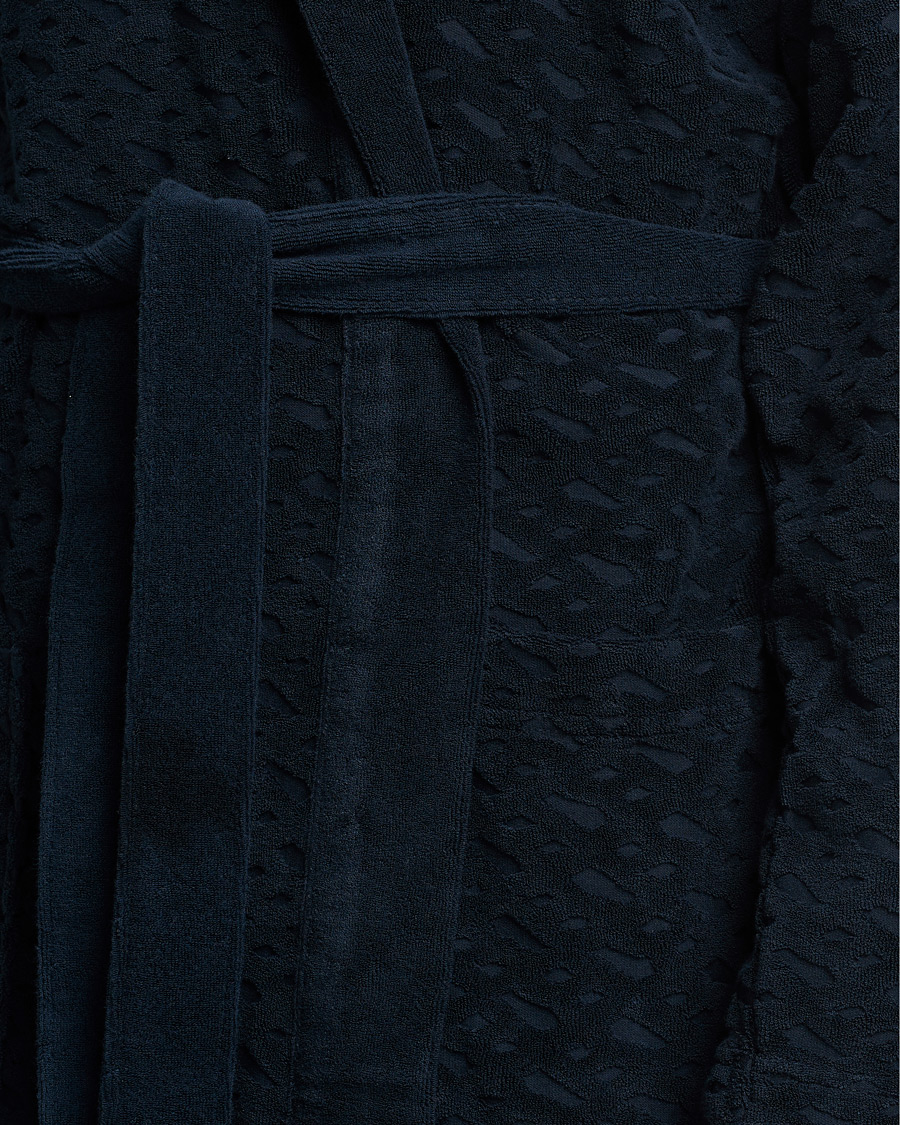 Heren | Pyjama's en gewaden | BOSS BLACK | BOSS Terry Robe Dark Blue
