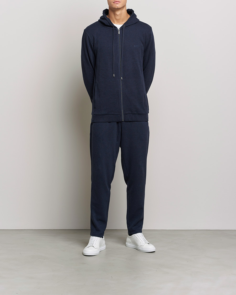 Heren | Broeken | BOSS BLACK | BOSS Cashmere Sweatpants Dark Blue