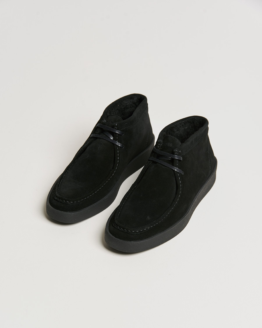 Heren | BOSS Clay Suede Chukka Sneaker Boot Black | BOSS BLACK | BOSS Clay Suede Chukka Sneaker Boot Black