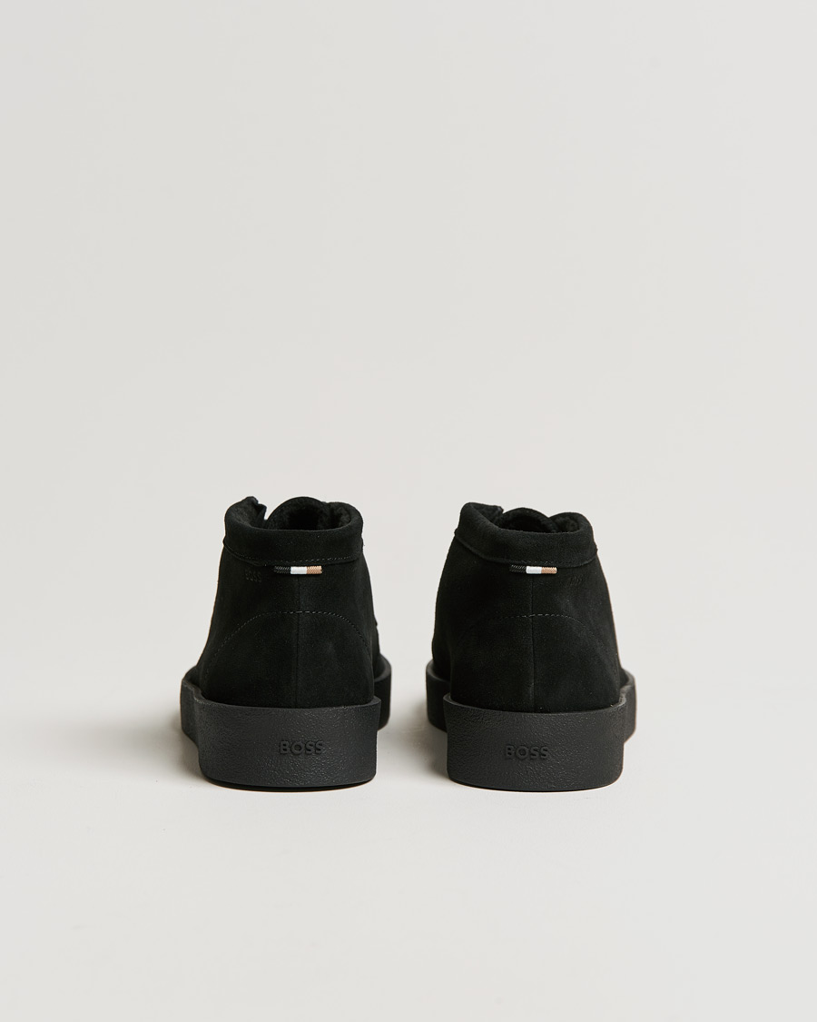 Heren | BOSS Clay Suede Chukka Sneaker Boot Black | BOSS BLACK | BOSS Clay Suede Chukka Sneaker Boot Black