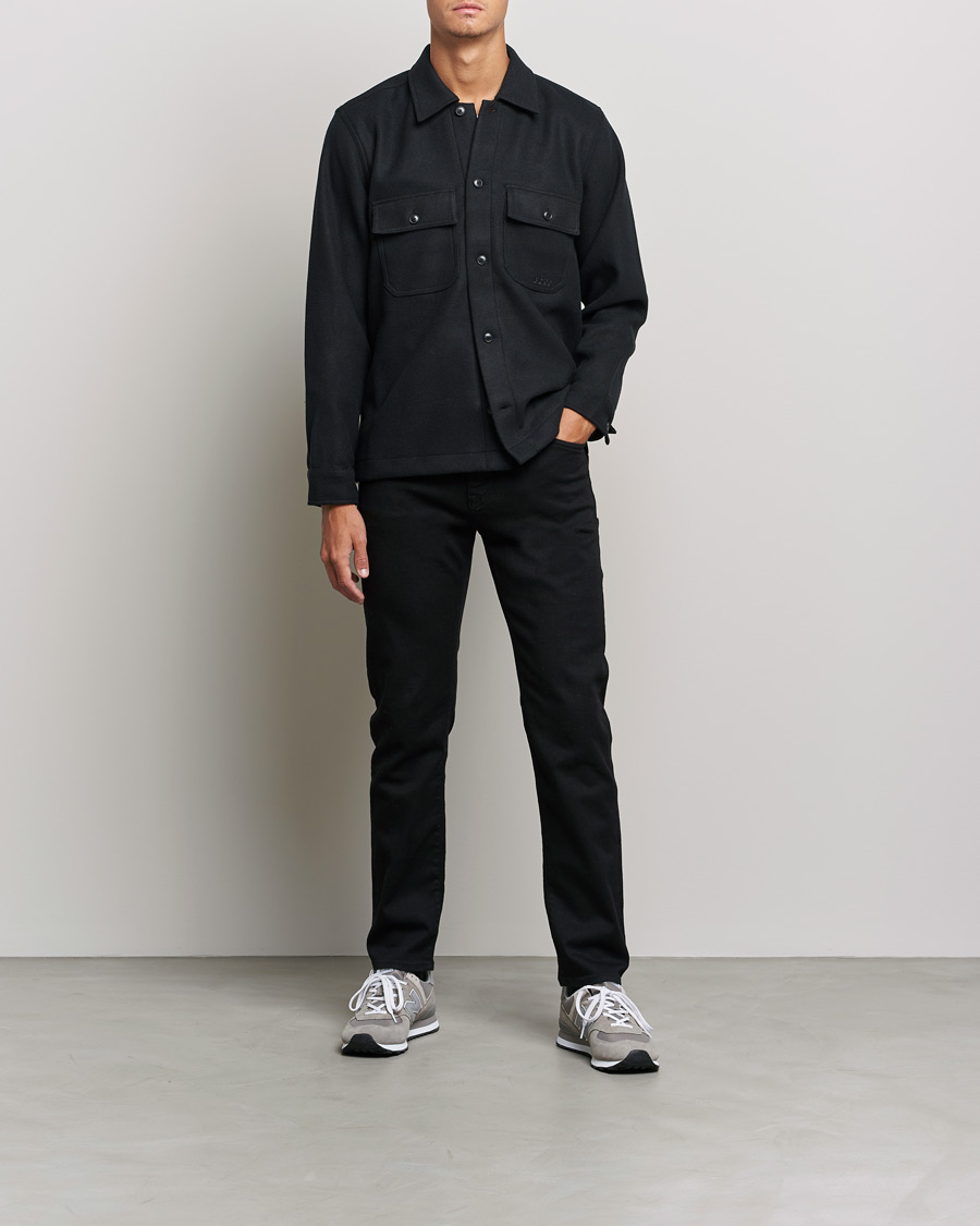 Heren | Overhemden | BOSS ORANGE | Lovvo Pocket Overshirt Black