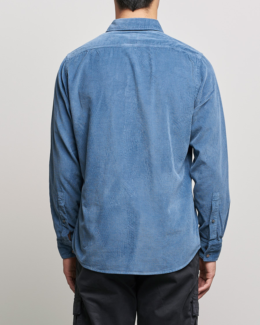 Heren | Overhemden | BOSS ORANGE | Relegant Corduroy Shirt Bright Blue
