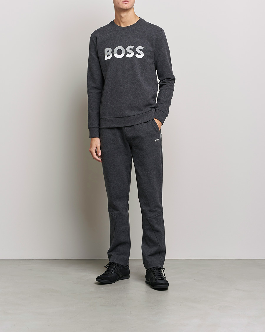 Heren | Truien | BOSS GREEN | BOSS Athleisure Salbo Logo Sweatshirt Medium Grey