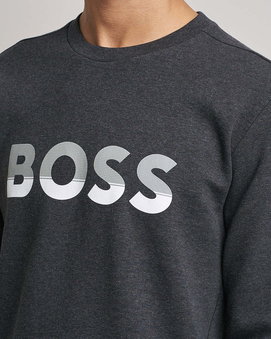 Heren | Truien | BOSS GREEN | BOSS Athleisure Salbo Logo Sweatshirt Medium Grey