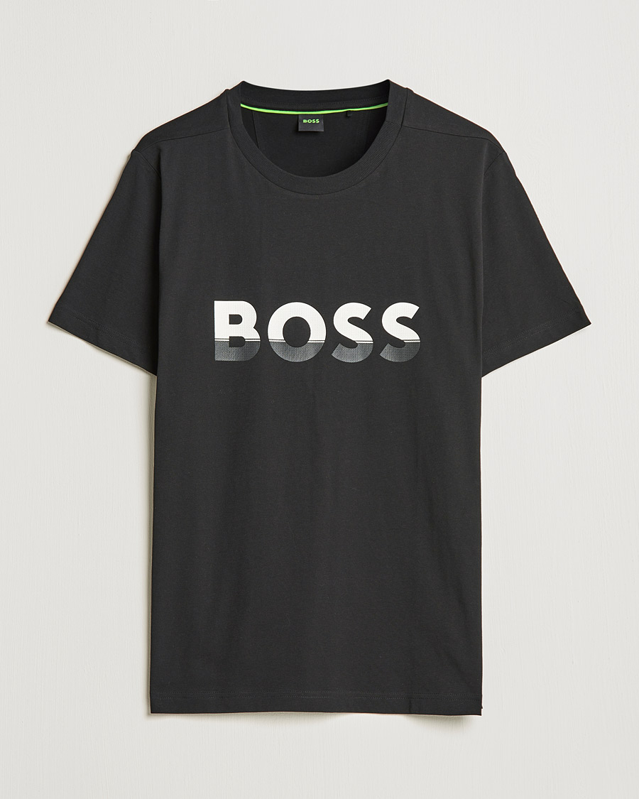 Heren | T-shirts | BOSS GREEN | Logo Crew Neck T-Shirt Black