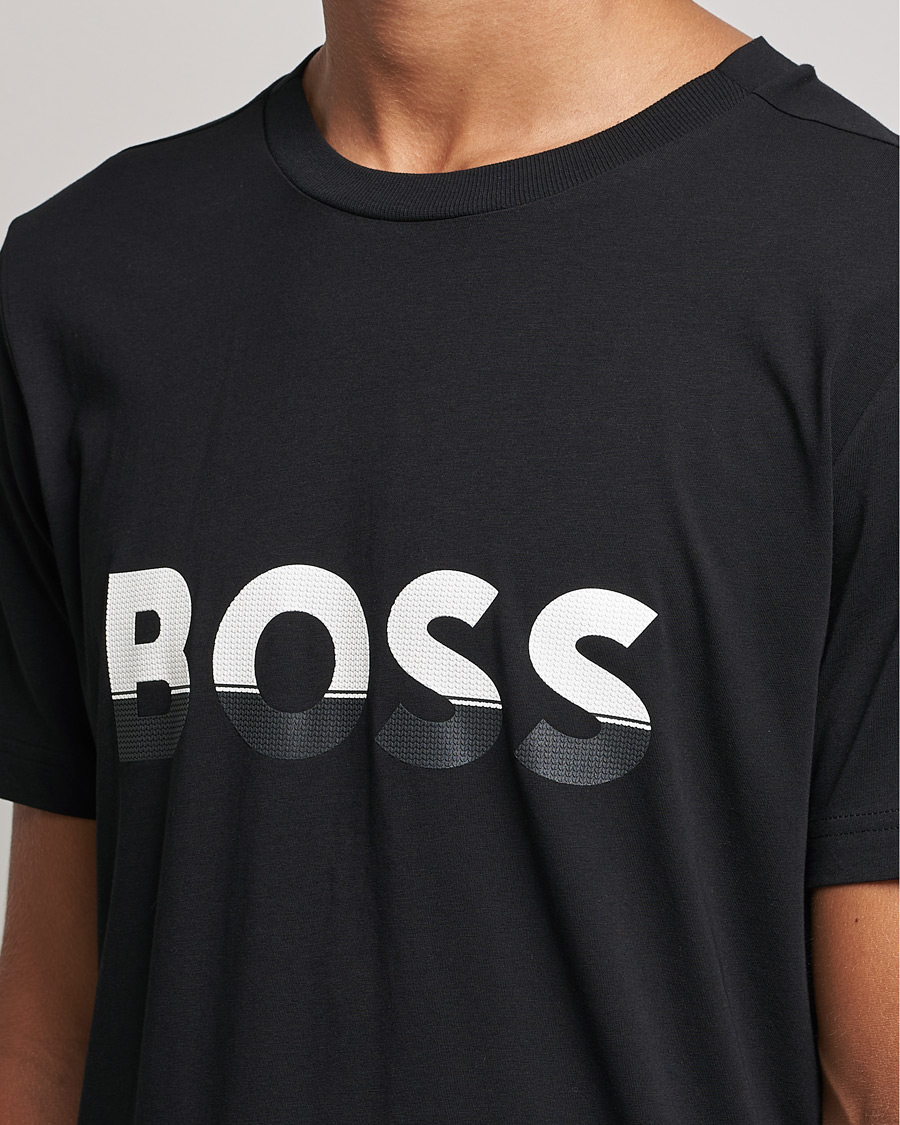 Heren | T-shirts | BOSS GREEN | Logo Crew Neck T-Shirt Black
