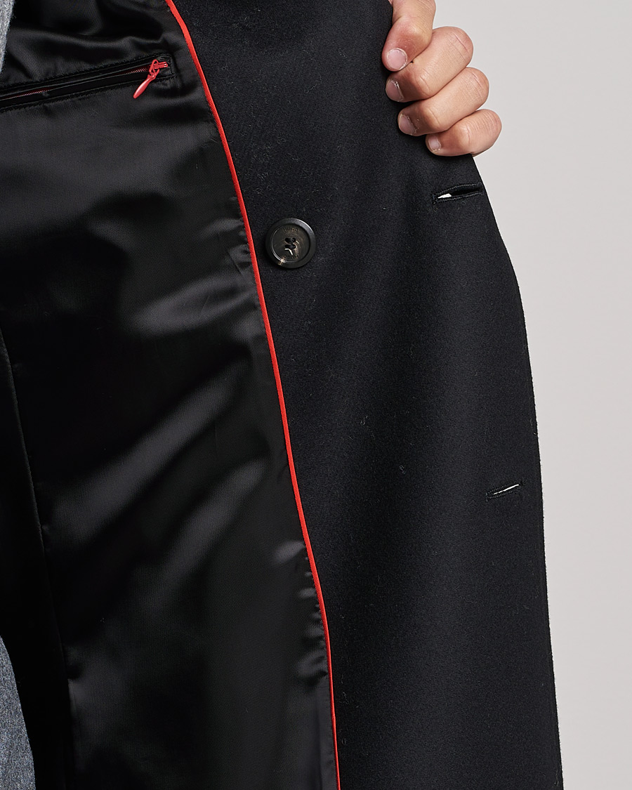 Heren | Jassen | HUGO | Miroy Wool Double Breasted Coat Black