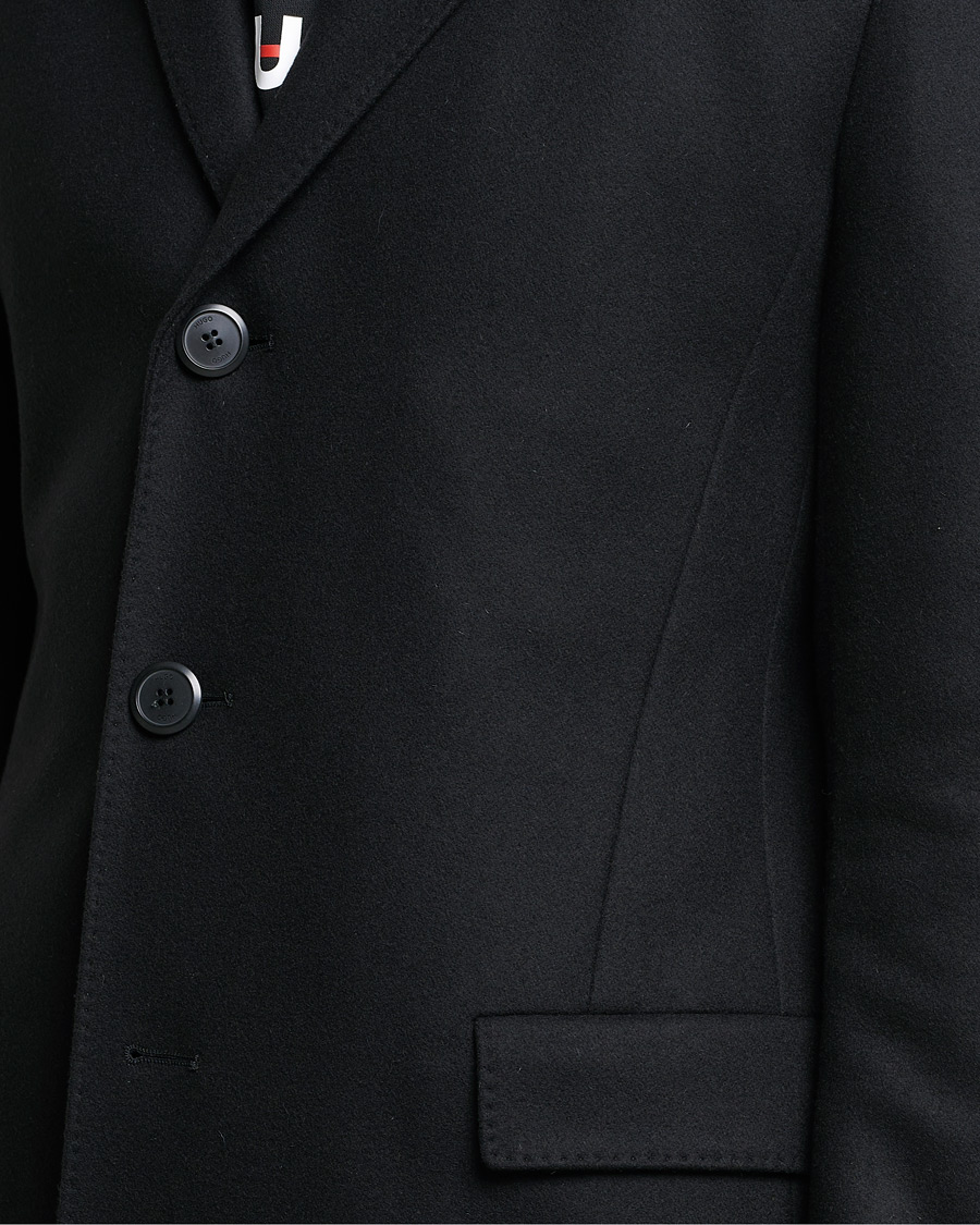 Heren | Jassen | HUGO | Migor Wool Coat Black
