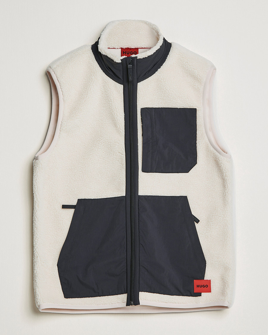 Heren | Truien | HUGO | Dangerine Teddy Vest Natural