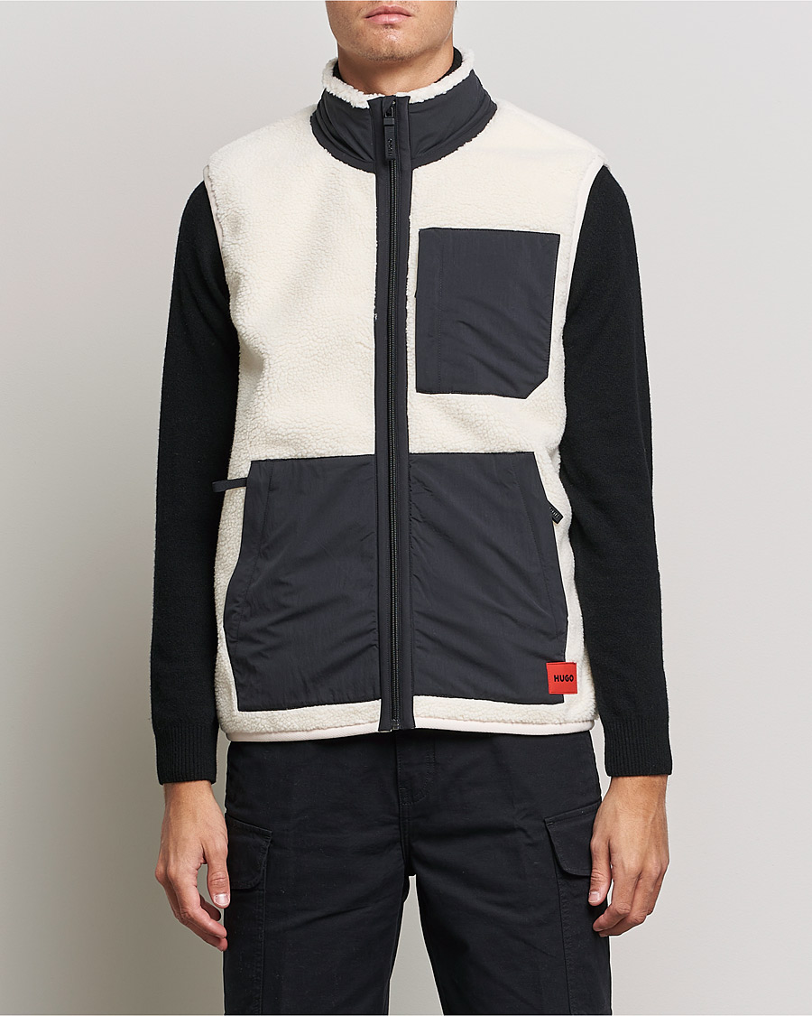 Heren | Truien | HUGO | Dangerine Teddy Vest Natural