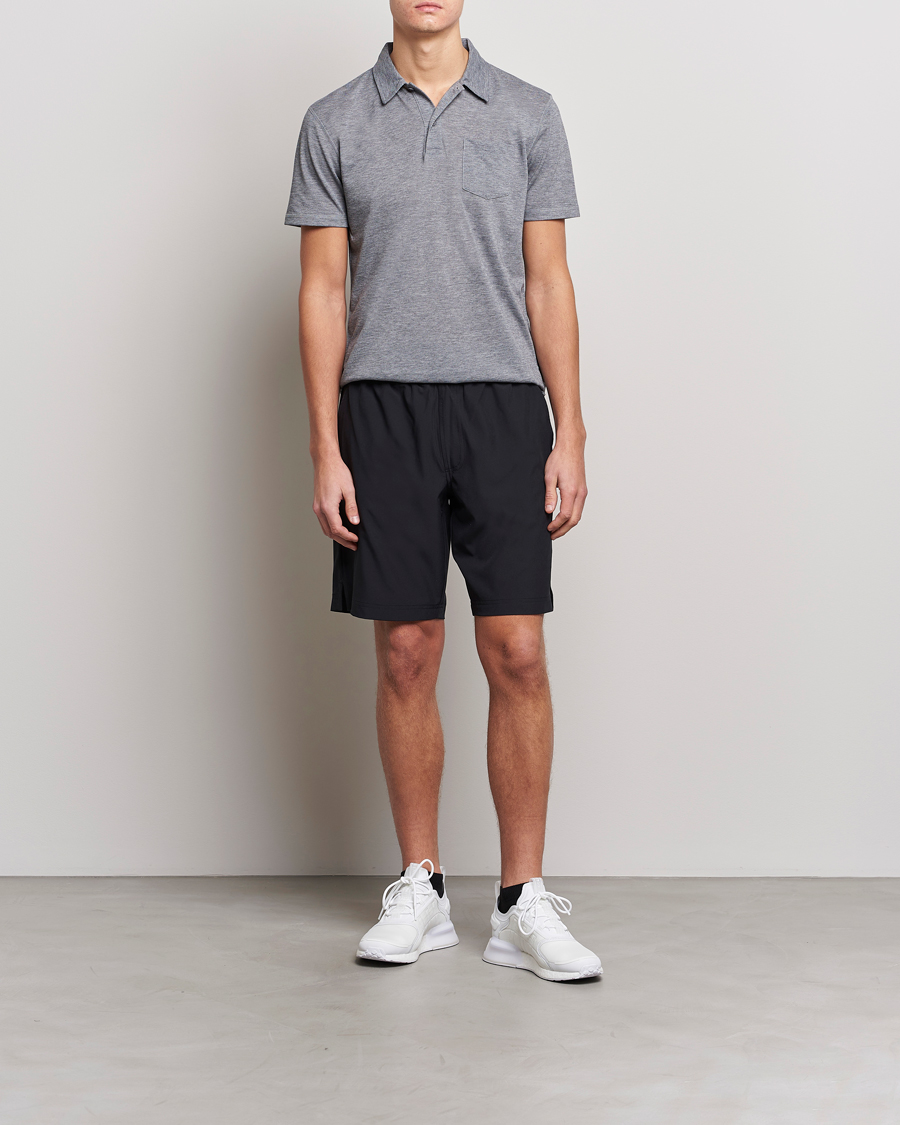 Heren | Korte broek | Sunspel | Active Running Shorts Black