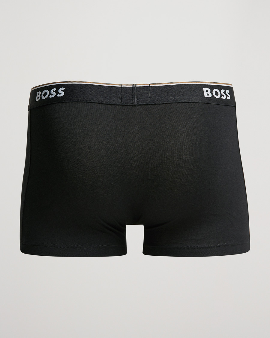 Heren | Boxershorts | BOSS BLACK | 3-Pack Trunk Boxer Shorts Black