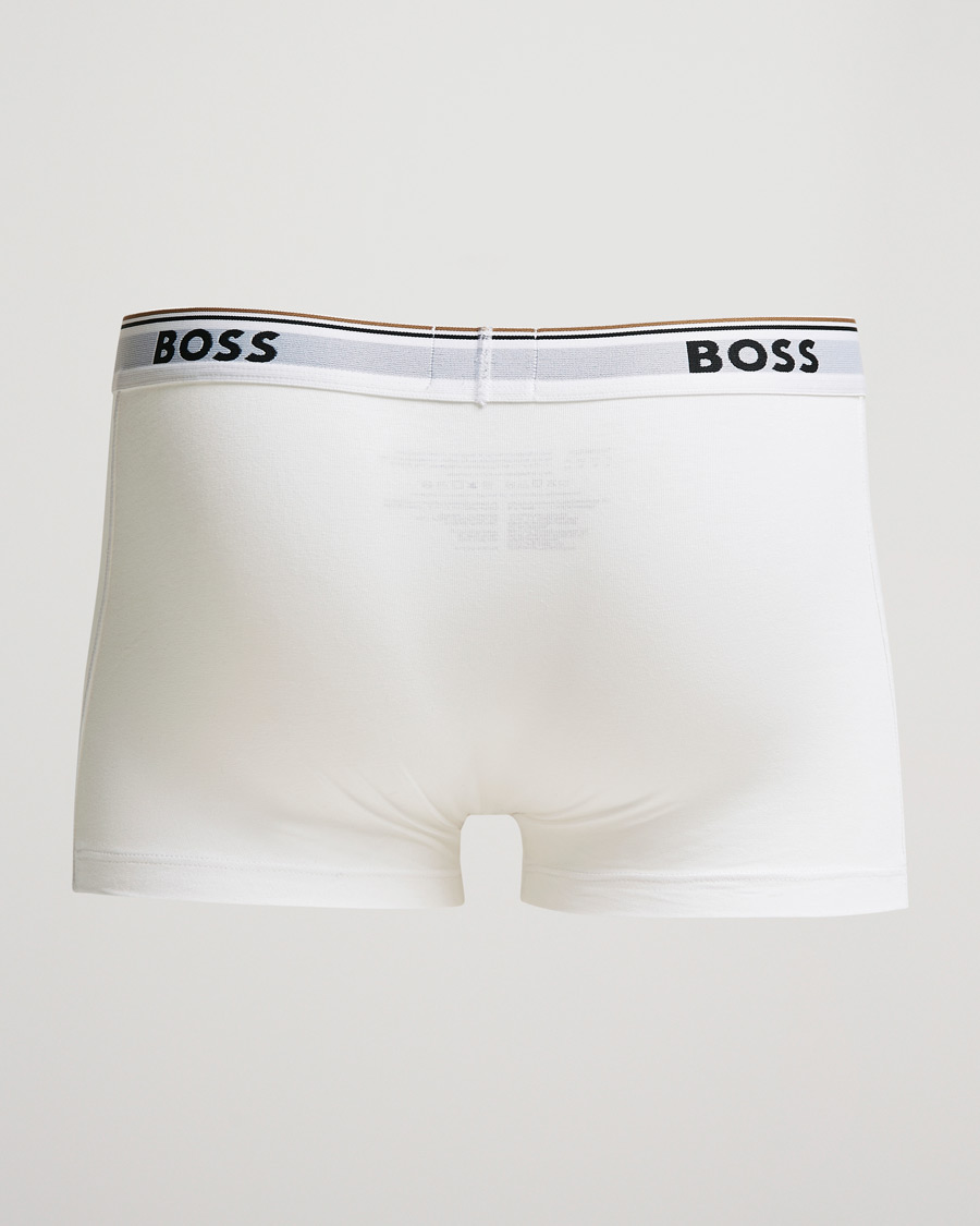 Heren | Ondergoed | BOSS BLACK | 3-Pack Trunk Boxer Shorts White