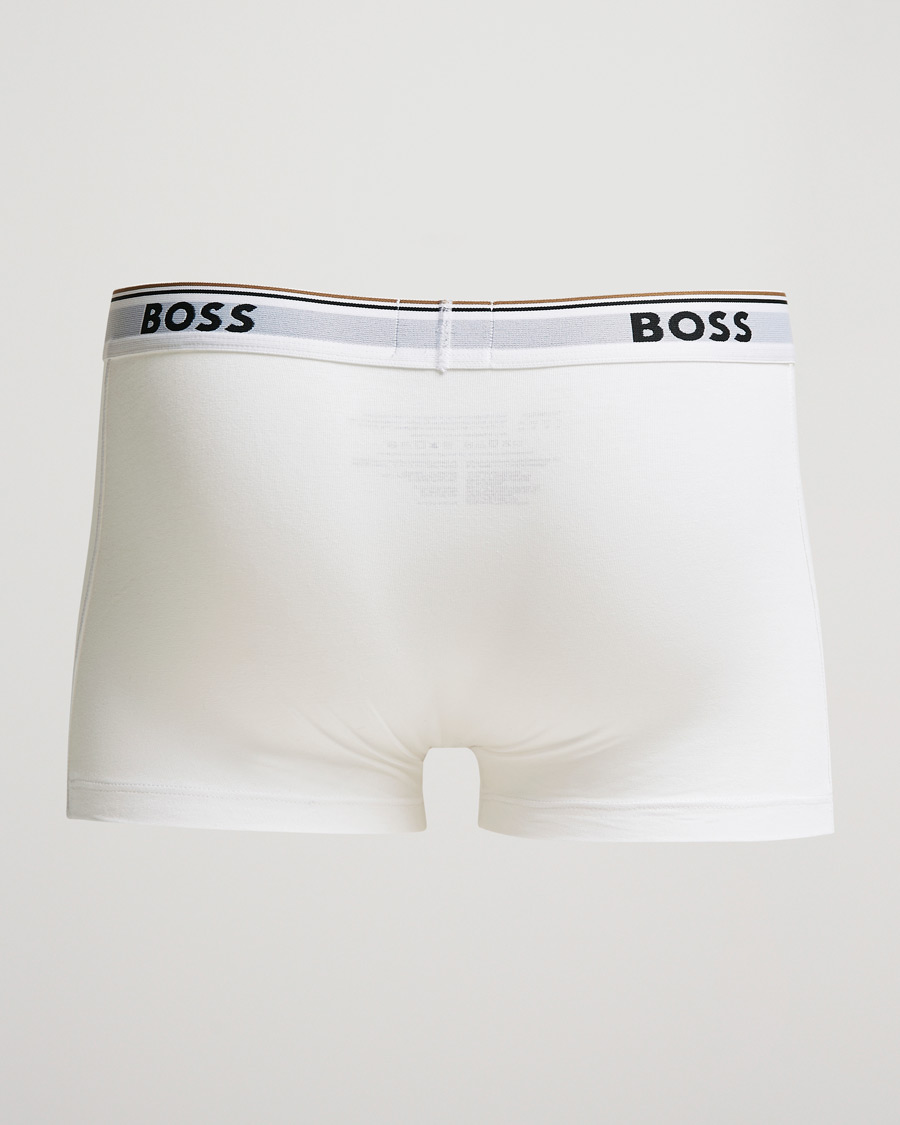 Heren | Boxershorts | BOSS BLACK | 3-Pack Trunk Boxer Shorts White