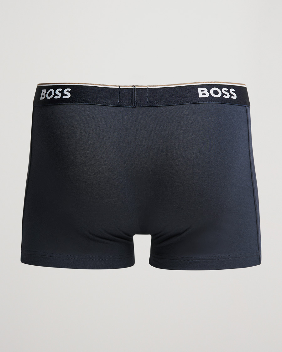 Heren | BOSS BLACK | BOSS BLACK | 3-Pack Trunk Boxer Shorts Open Blue