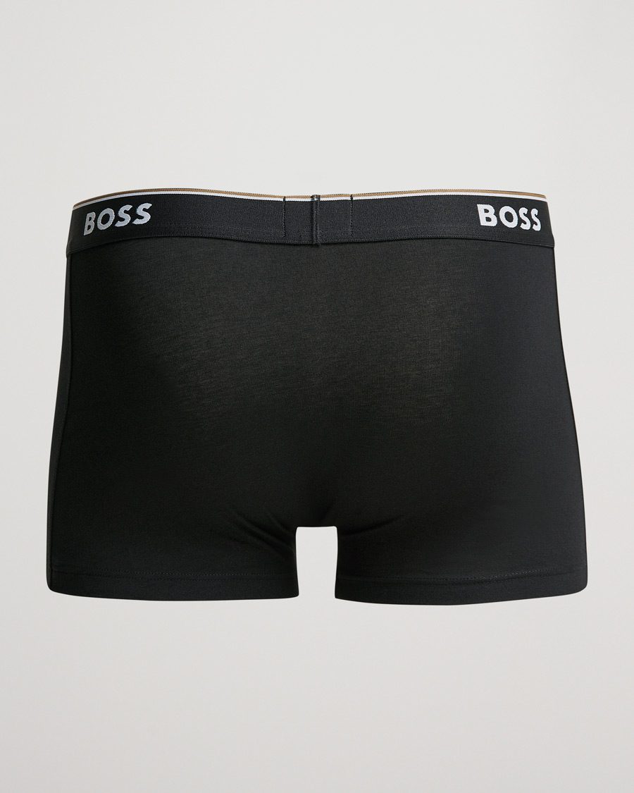 Heren | BOSS BLACK | BOSS BLACK | 3-Pack Trunk Boxer Shorts White/Grey/Black