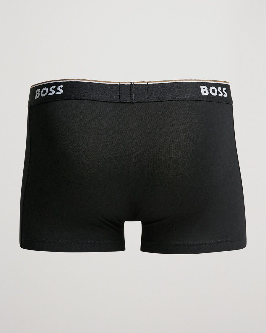 Heren | Ondergoed | BOSS BLACK | 3-Pack Trunk Boxer Shorts White/Grey/Black