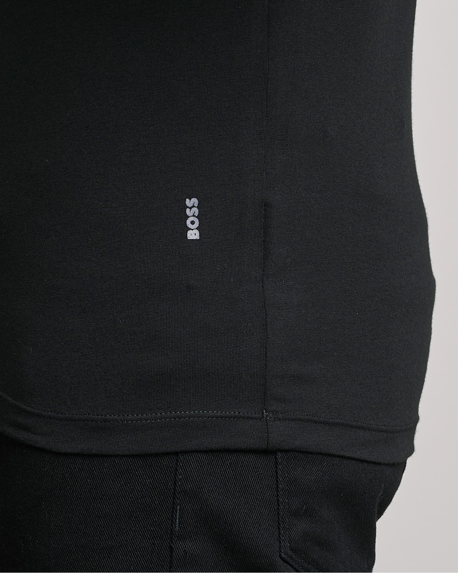 Heren | T-shirts | BOSS BLACK | 2-Pack V-Neck Slim Fit T-Shirt Black