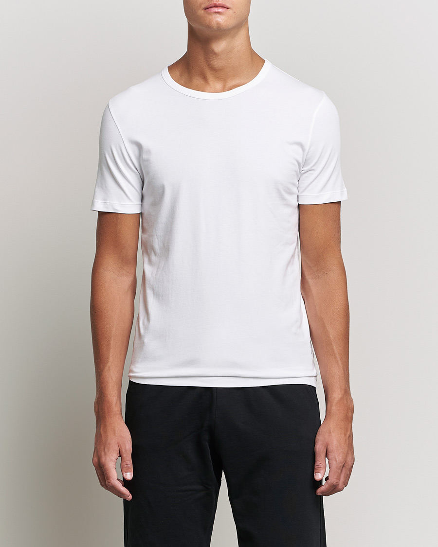 Heren | BOSS | BOSS BLACK | 2-Pack Crew Neck Slim Fit T-Shirt White