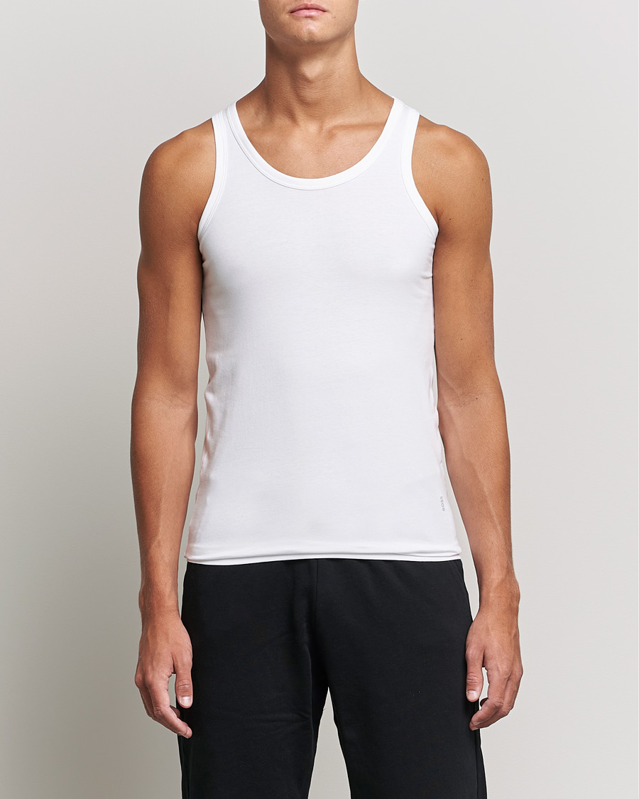 Heren | T-shirts | BOSS BLACK | 2-Pack Tank Top  White