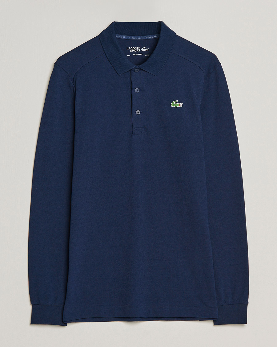 Heren | Truien | Lacoste Sport | Performance Long Sleeve Polo Navy Blue