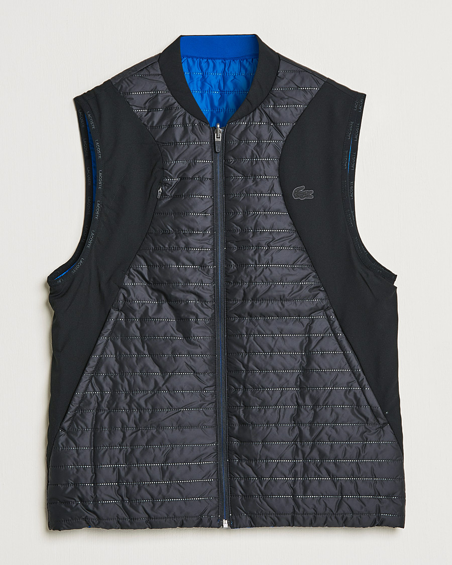 Heren | Jassen | Lacoste Sport | Reversible Performance Vest Black/Blue