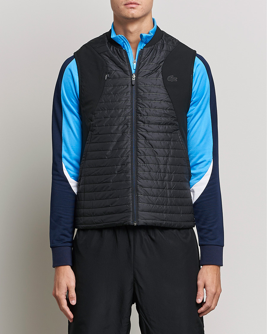 Heren | Jassen | Lacoste Sport | Reversible Performance Vest Black/Blue
