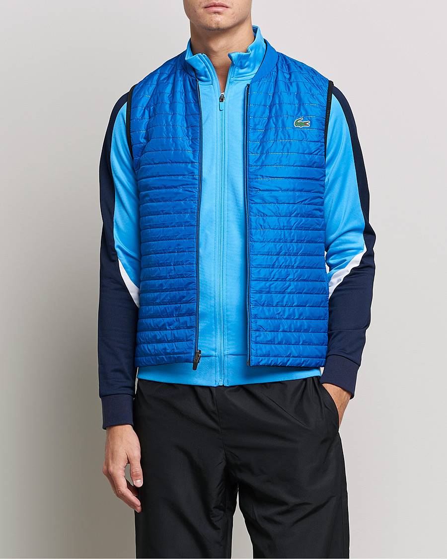 Heren | Jassen | Lacoste Sport | Reversible Performance Vest Black/Blue