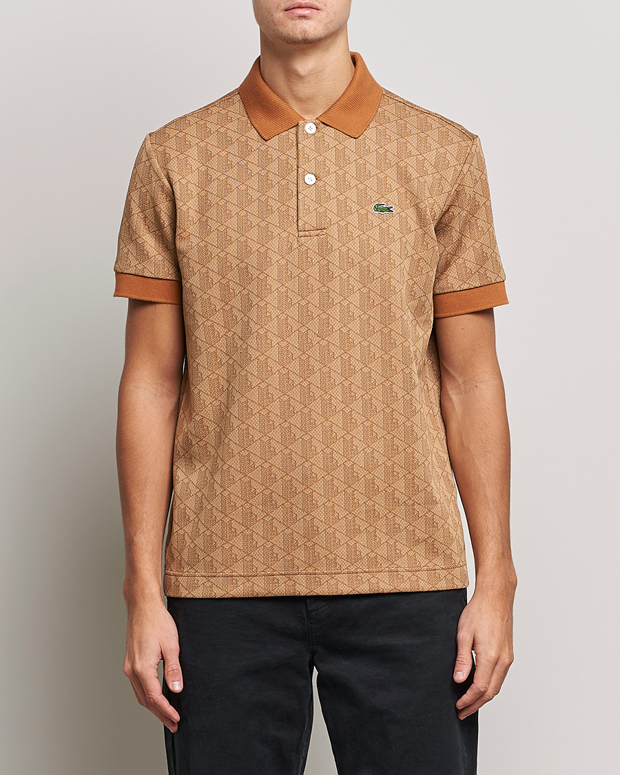 Heren | Polo's | Lacoste | Classic Fit Monogram Jacquard Polo Viennese