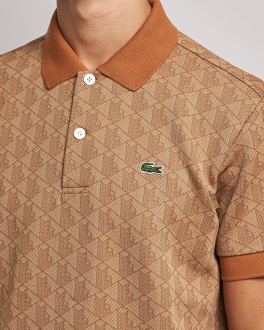 Heren | Polo's | Lacoste | Classic Fit Monogram Jacquard Polo Viennese