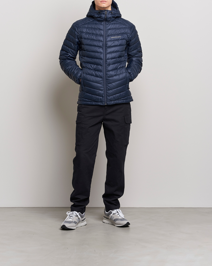 Heren | Jassen | Peak Performance | Frost Liner Down Hooded Jacket  Blue Shadow