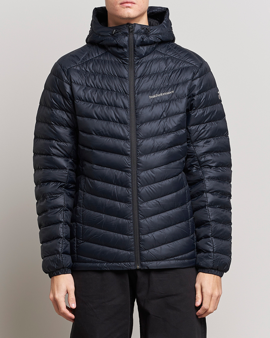 Heren |  | Peak Performance | Frost Liner Down Hooded Jacket  Black