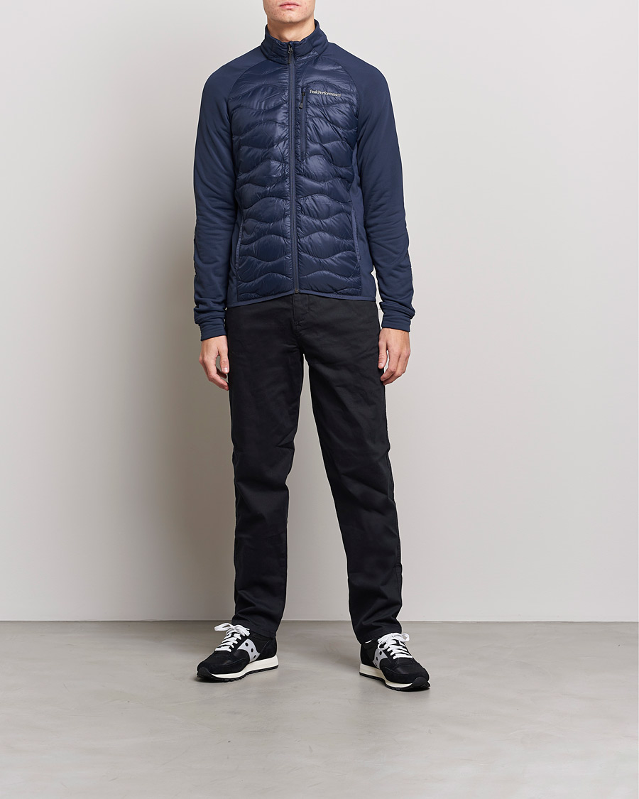 Heren | Jassen | Peak Performance | Helium Down Hybrid Jacket Blue Shadow