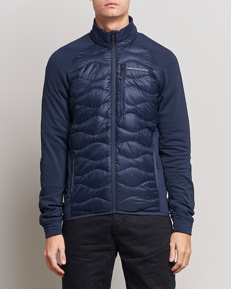 Heren | Jassen | Peak Performance | Helium Down Hybrid Jacket Blue Shadow