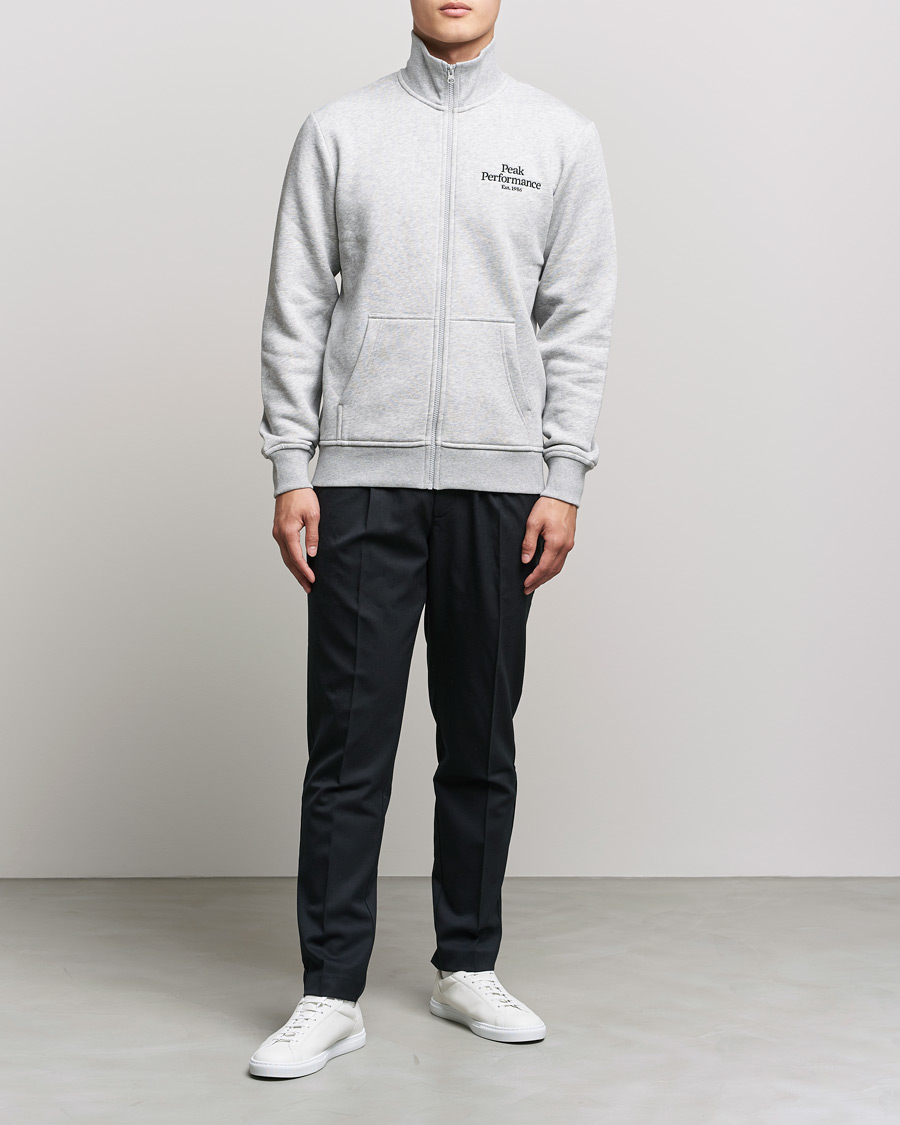 Heren | Truien | Peak Performance | Original Zip Grey