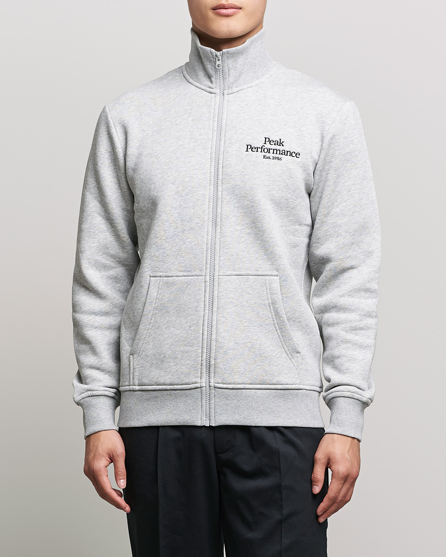 Heren | Truien | Peak Performance | Original Zip Grey