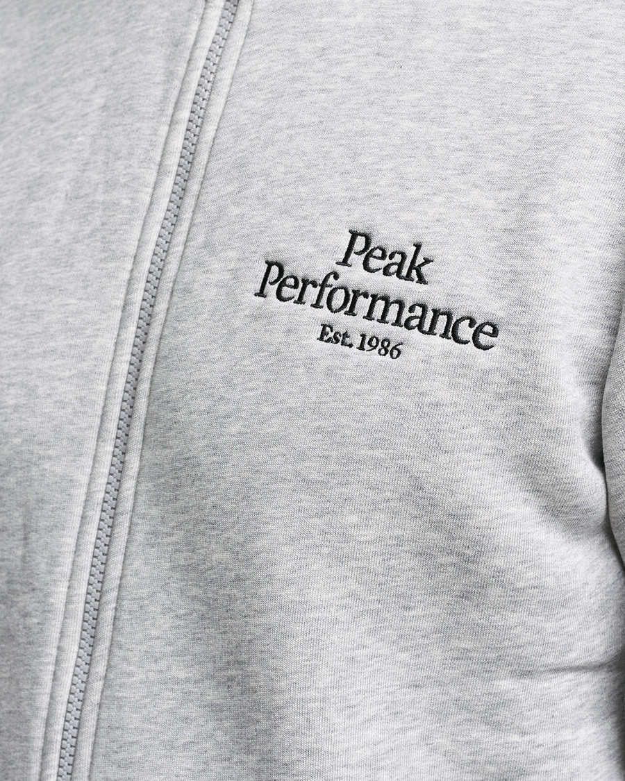 Heren | Truien | Peak Performance | Original Zip Grey