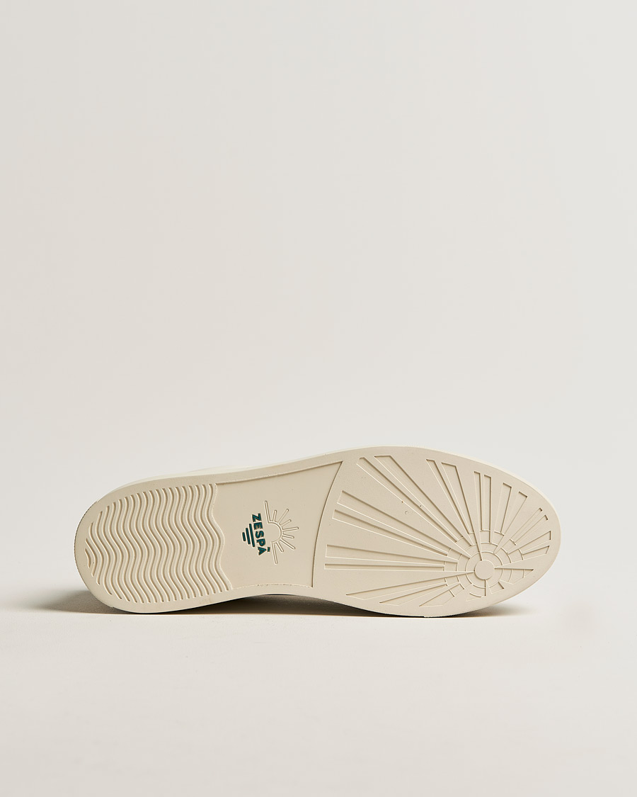 Heren | Zespà ZSP4 Nappa Leather Sneakers Off White/Vert Sombre | Zespà | ZSP4 Nappa Leather Sneakers Off White/Vert Sombre