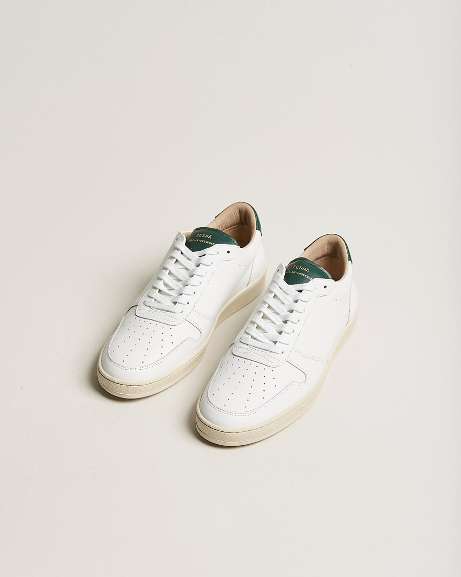 Heren | Zespà ZSP23 APLA Leather Sneakers Vert Sombre | Zespà | ZSP23 APLA Leather Sneakers Vert Sombre
