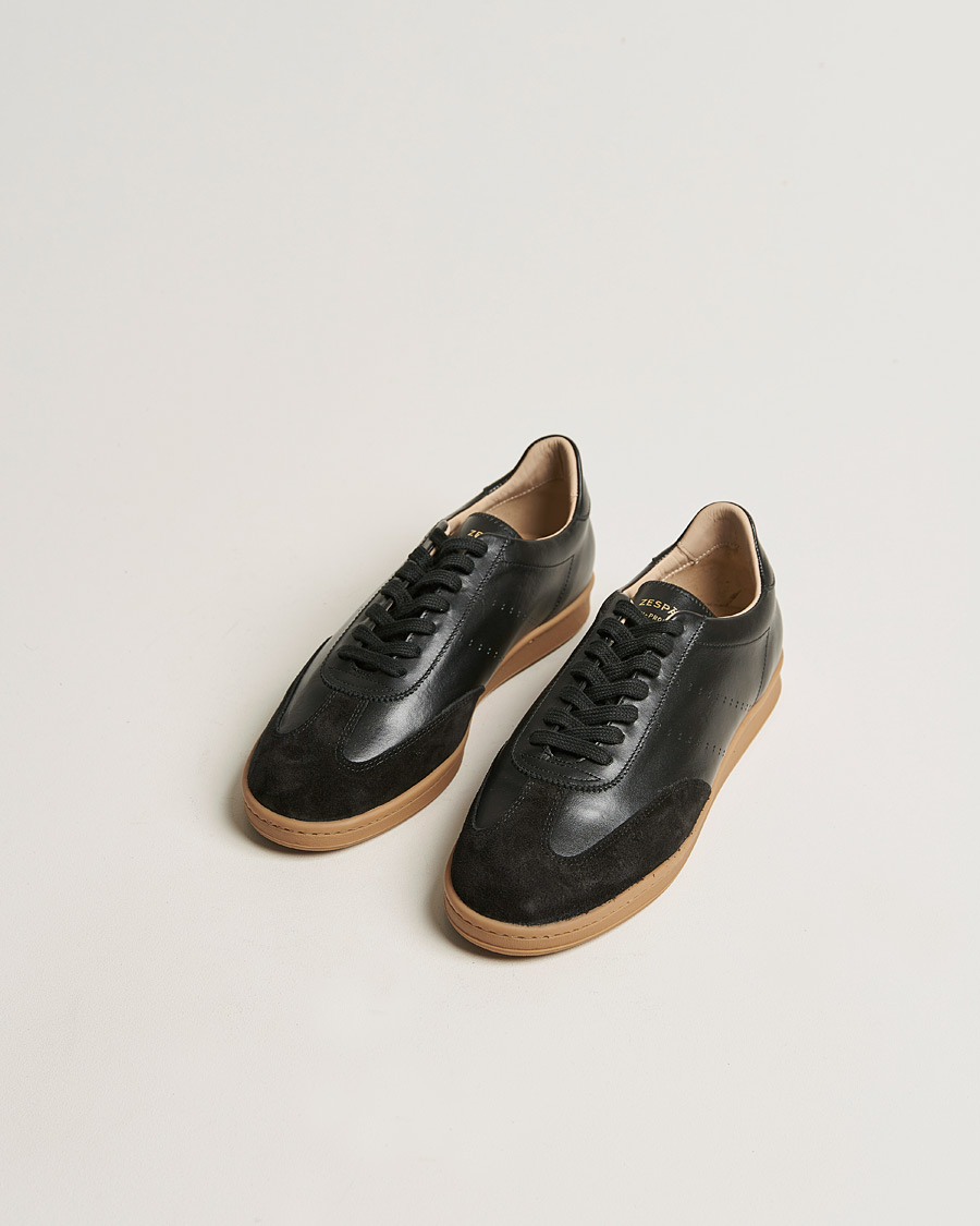 Heren | Zespà ZSP GT Calf Nappa Leather Sneakers Black | Zespà | ZSP GT Calf Nappa Leather Sneakers Black