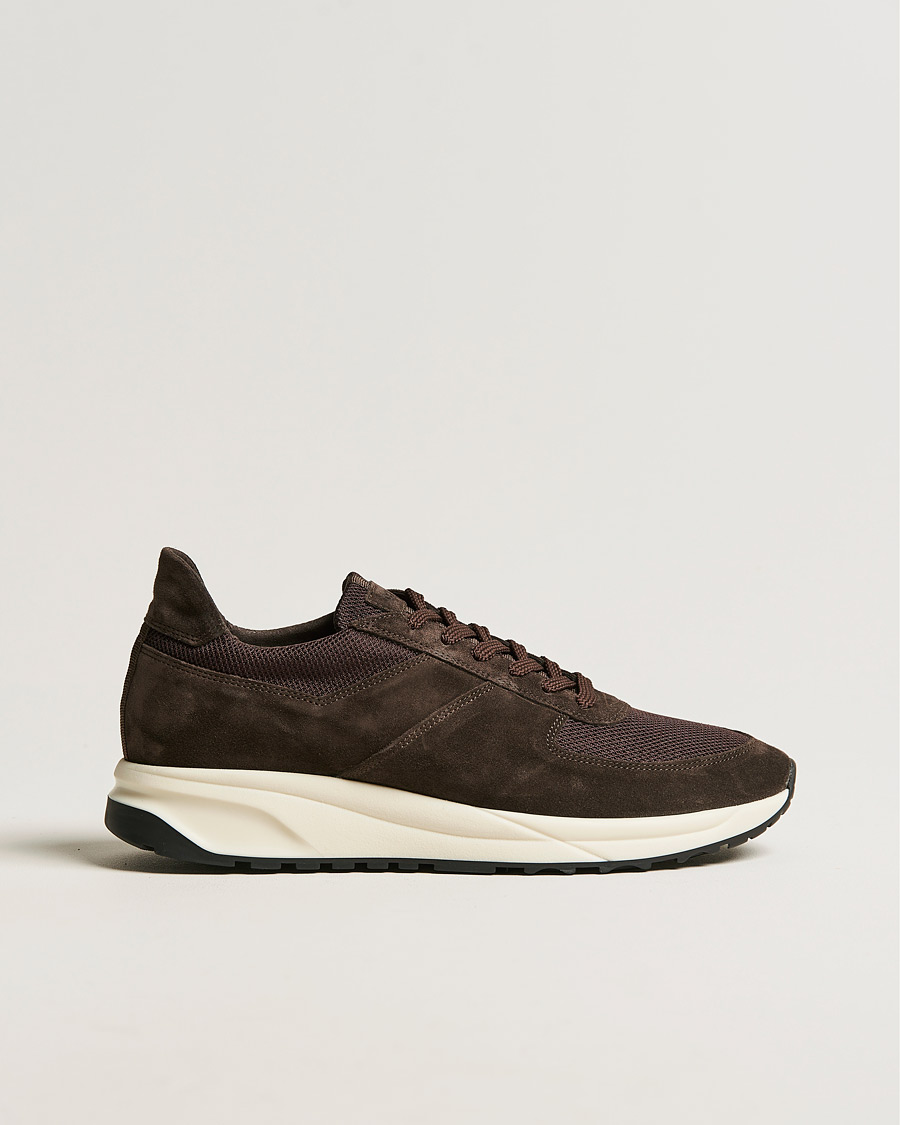 Heren | C.QP Stride Suede/Nylon Runner Dark Brown | CQP | C.QP Stride Suede/Nylon Runner Dark Brown