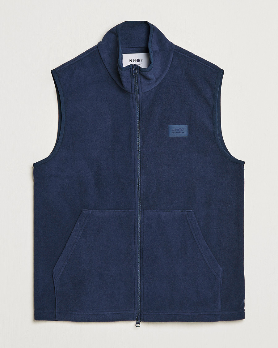 Heren | Truien | NN07 | Vinny Micro Fleece Vest Navy