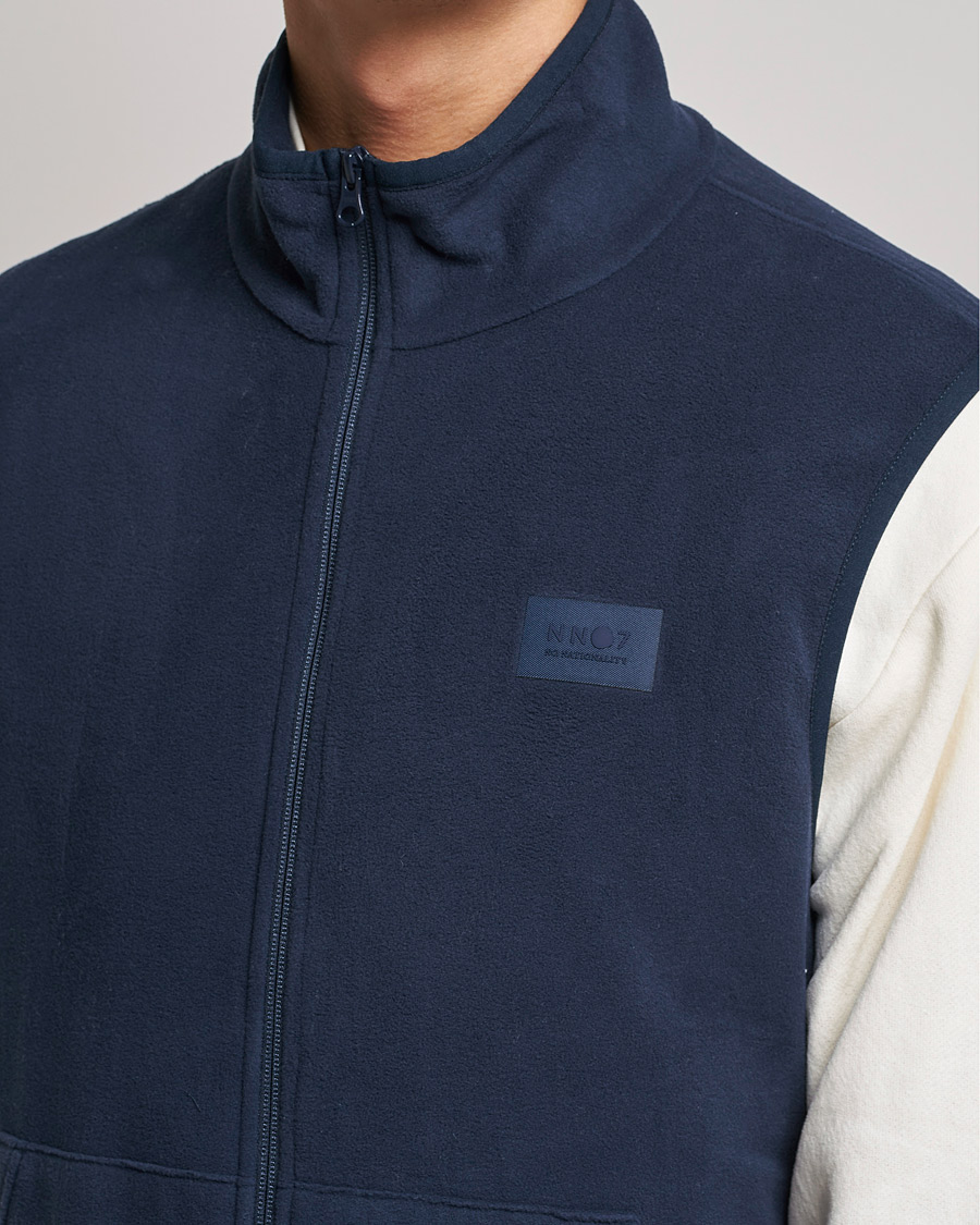 Heren | Truien | NN07 | Vinny Micro Fleece Vest Navy
