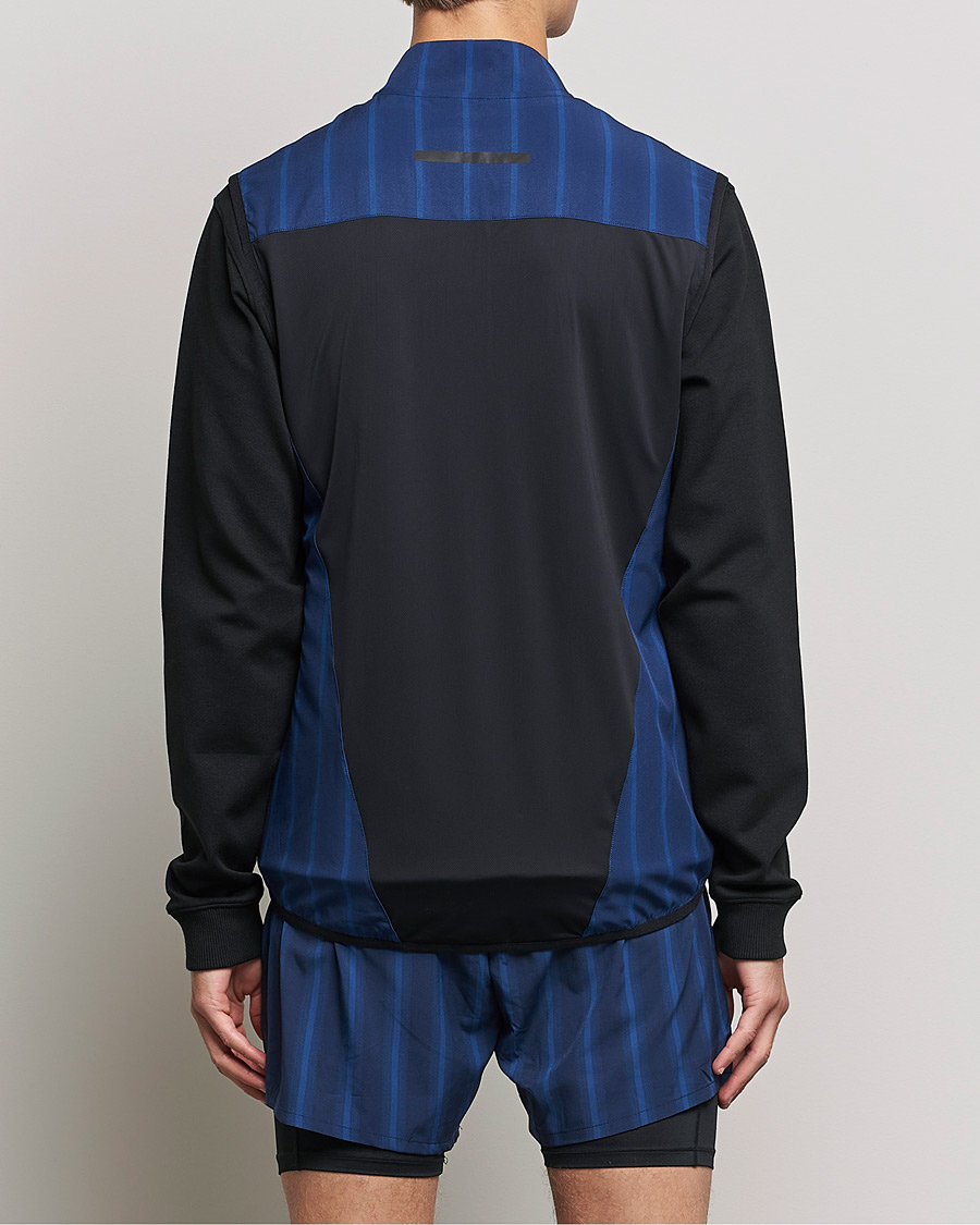 Heren | Truien | NN07 | Pace Full Zip Vest Navy Stripe